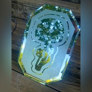 Mushroom art frosted mirror